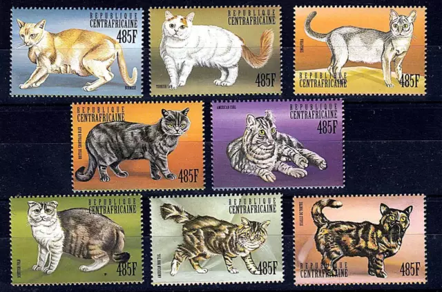 Central Afrique 1999 Beau Chats MNH