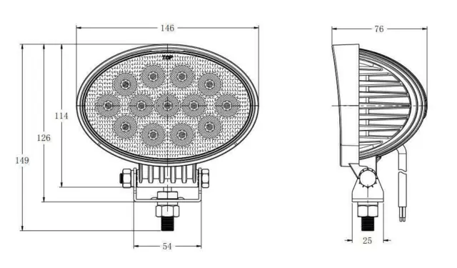 8x 39w Led Luce Faro 12/24v Lampada Lavoro Faretto Trattore Camion Fuoristrada 2