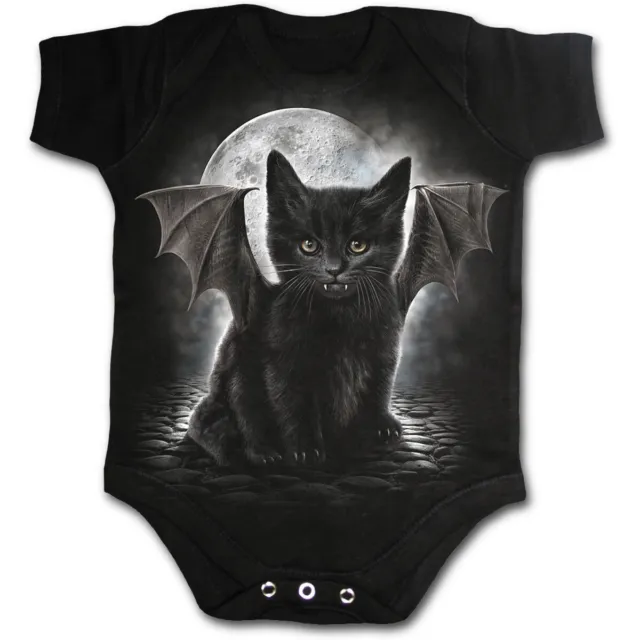 Bat Cat Baby Body nero Spiral bambino neonato