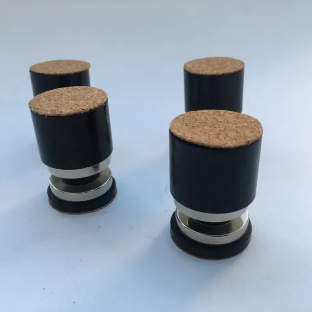 Solidair Audio Magnetic levitation feet for hifi isolation 4x6Kg load Black