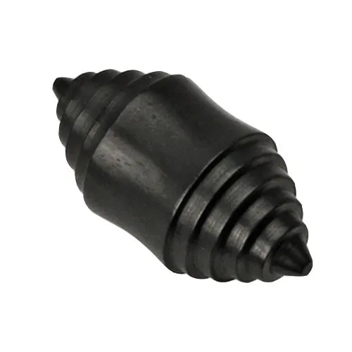 Orgánica Madera Carne Túnel de Oreja Piercing Plug Double Flared Caracol Negro