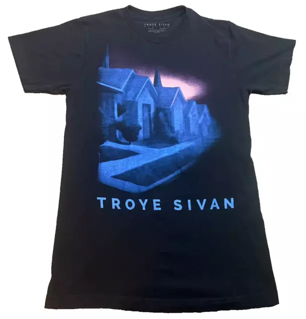 Troye Sivan ‎Blue Neighborhood 2015 Tour Size Small Black T Shirt Band Concert