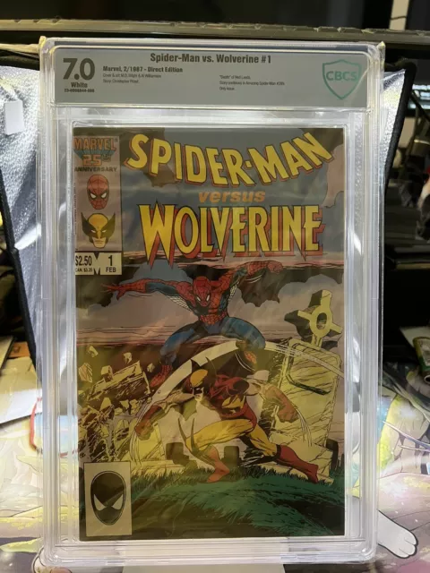 1987 Spider-Man Vs Wolverine #1 CBCS Grade 7.0