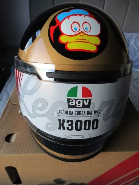 Barry Sheene AGV X3000 Legends replica helmet medium/ large  BNIB