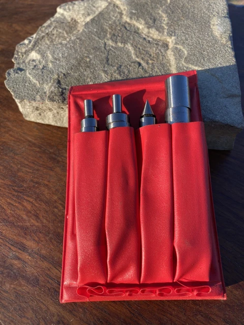 SPI Mechanical Edge & Center Finder Set,4Pc, Cone and Cylinder Head Type