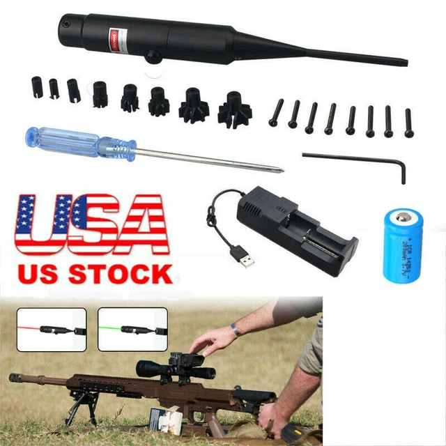 Handgun Laser Bore Sight Collimator For .177 to .50 Caliber Bore Sighter Rifles