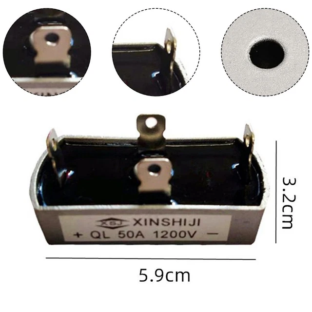 Redresseur de pont fiable 50A 1000V pour solution d'éolienne à diode 3 phases