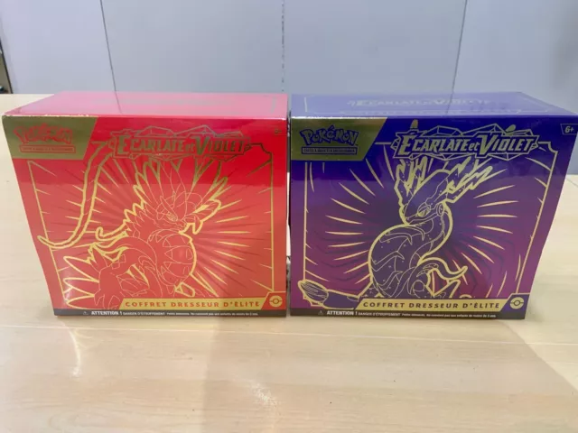 DISPONIBLE Pokemon Lot 2 ETB EV01 Écarlate et Violet Miraidon Koraidon Neuf FR