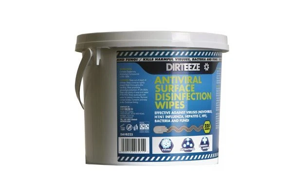 Dirteeze Antiviral Surface Lingettes Seau