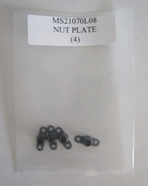 MS21070L08 Nut Plate Steel - Lot of 4