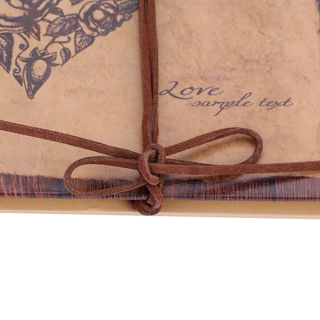 Álbum plegable de acordeón estilo vintage hágalo usted mismo álbum de recortes hecho a mano