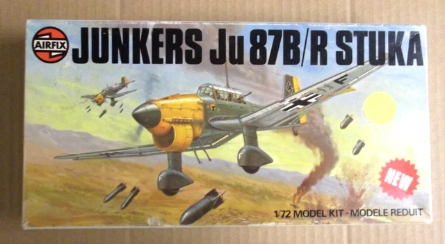 Maquette Avion Airfix 1/72 JU-87B/R Stuka - Kit Modèle Réduit Militaire Neuf