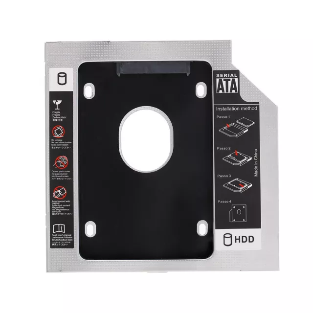 Alloy SATA3.0 2nd HDD Caddy 9.5mm 2.5 Inch  HDD Enclosure for P9F7