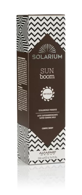 Solarium Sun-Boom Totalbronze Paradise Latte Superabbronzante Corpo 200ml.