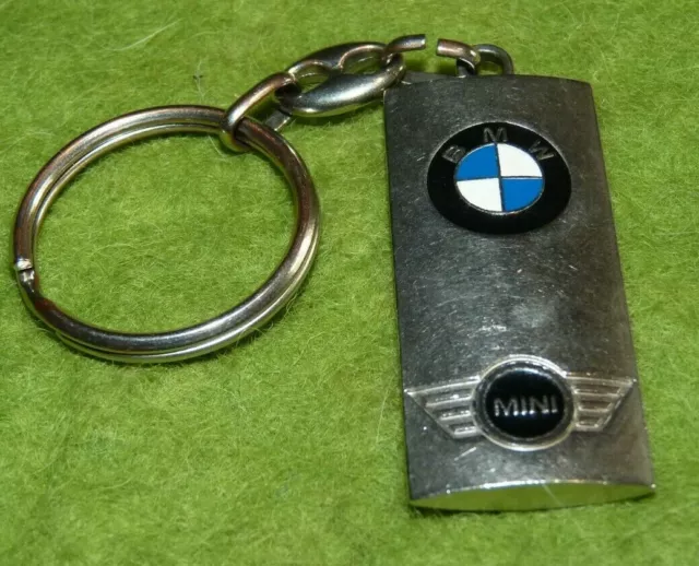BEAU PORTE CLÉS en acier Mini BMW Indigo Auto Moto RN7-91 Evry