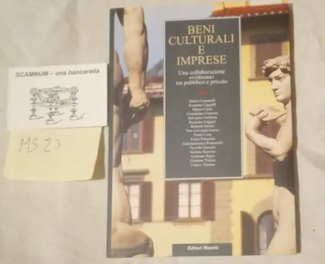 BENI CULTURALI E IMPRESE - Editori Riuniti - prima edizione 2002   MS23