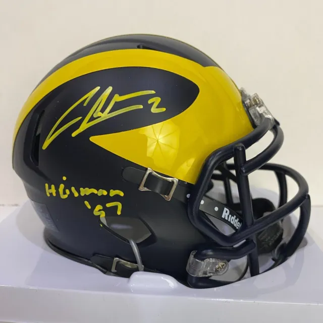 Charles Woodson Autographed Signed Michigan Wolverines Mini Helmet Fanatics