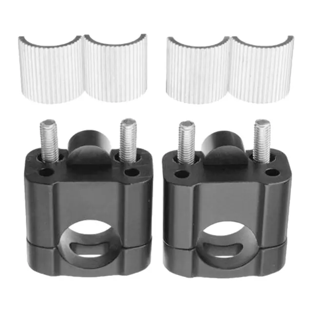 2pcs Universal Moto Guidon Risers 28mm Poignée Bars Mount Clamp