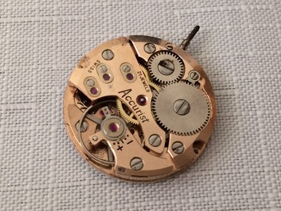 come 1691/93-21 Gioiello Orologio MOVIMENTO E QUADRANTE VINTAGE Accurist CAL E45 