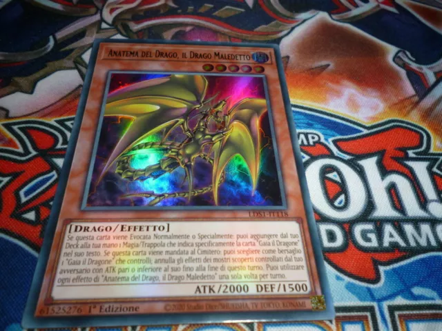 Yu Gi Oh Anatema Del Drago Il Drago Maledetto – Lds1 It118 Ultra Rara - Ita