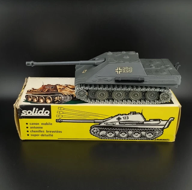 Solido 228 - Tank Jagdpanther Allemand - Miniature 1/50? Vintage 1971