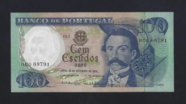 PORTUGAL 100 Escudos 1978 P-169 UNC