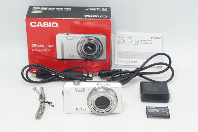 CASIO EXILIM EX-ZS160 Compact Digital Camera Tested Working From