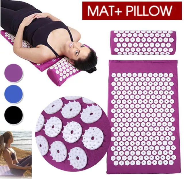 Yoga Acupressure Mat Massage Shakti Sit Pain Stress Soreness Relax Lying Mats