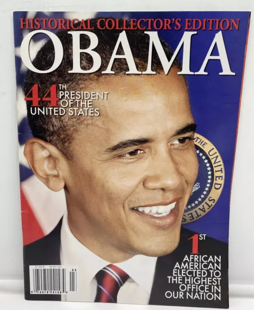 Historical Collector's Edition 44th U.S. President Barack Obama 64 Page Magazine