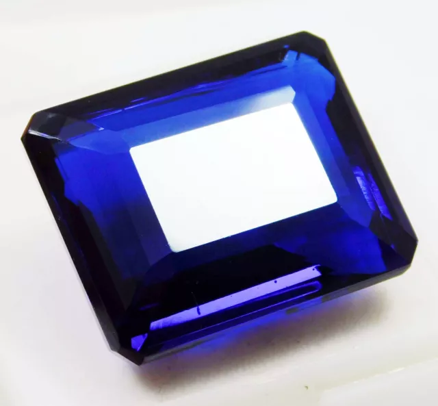 84.50 CT Natürlich Ceylon Mind Beruhigend Saphir Smaragd Schnitt Blau Lose