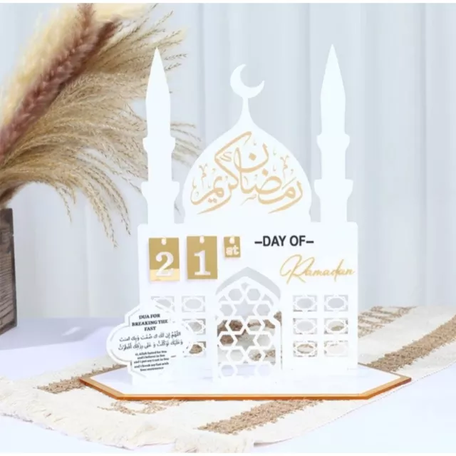 Ramadan Calendar Countdown Decorations for Home Eid Mubarak