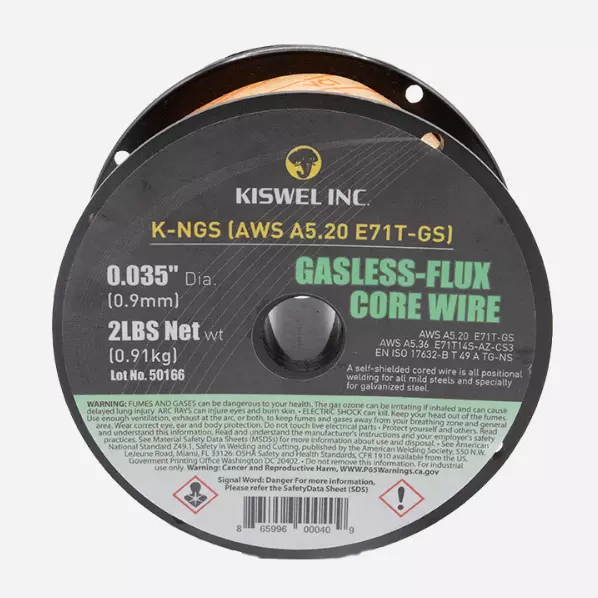 K-NGS E71T-GS .035 in. Dia 2lb. Gasless-Flux Core Wire