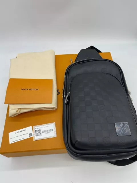 Louis Vuitton Damier Infini Onyx Avenue Sling Bag N40097 Body Bag With  receipt