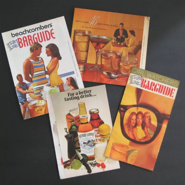 3 Liquor Drink Recipe Booklets and Ad Page Southern Comfort Vintage 1969 1971