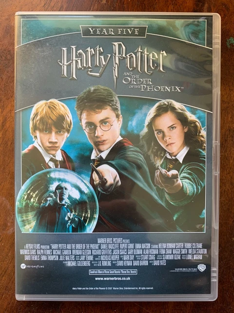 HARRY POTTER + Order of Phoenix + Half Blood Prince DVD Wizarding World ...