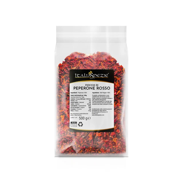 Fiocchi di peperone rosso essiccato Italia Spezie  - Italia Spezie®