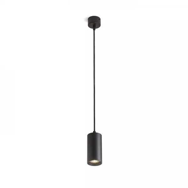 Faretto cilindrico BELENOS a sospensione nero 230V LED GU10 9W