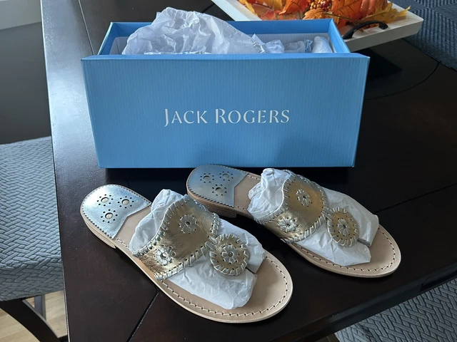 Jack rogers sales georgica sandal platinum