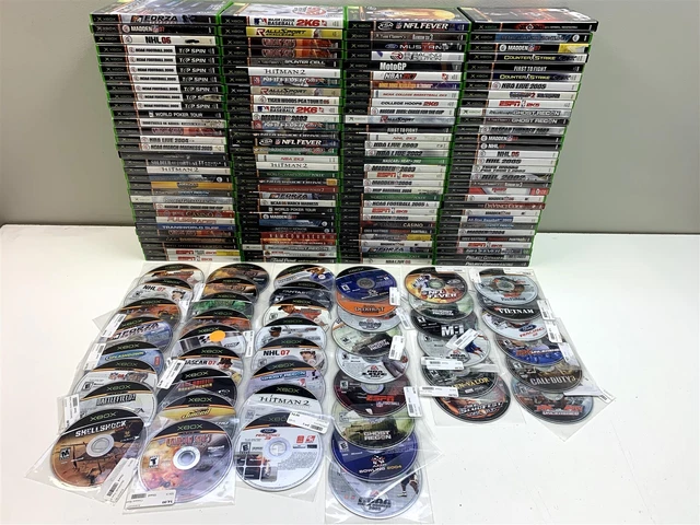 Lot of 170 - Microsoft Xbox Original Games - Counter Strike, Halo 2, Moto GP