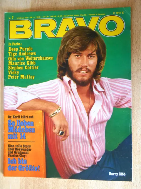 Bravo 07/1971 - Deep Purple, Gila von Weitershausen, Peter Maffay  - TOP