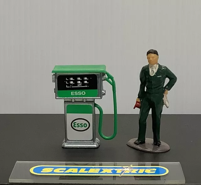 VINTAGE GREEN ESSO PETROL PUMP for Scalextric Airfix Ninco SCX Fly+ 1.32 Scale