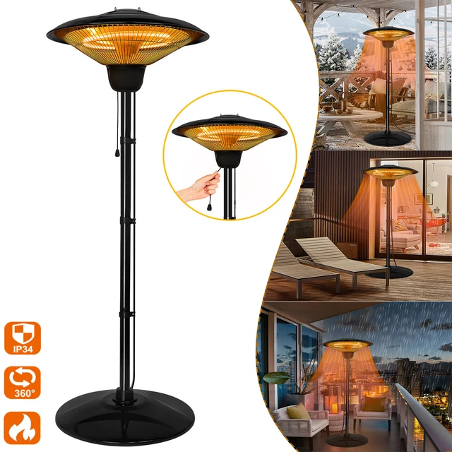 1500 Watt Heizpilz Terrassenstrahler Heizstrahler Standheizstrahler Verstellbar