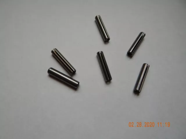 STAINLESS STEEL ROLL PINS.   5/16 x 1 1/2"  18-8   6 PCS. NEW