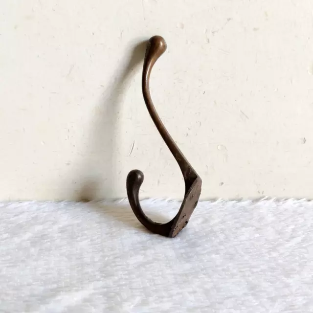 Vintage Ornate Brass Wall Hook Hanger Decorative Collectibles M325 7