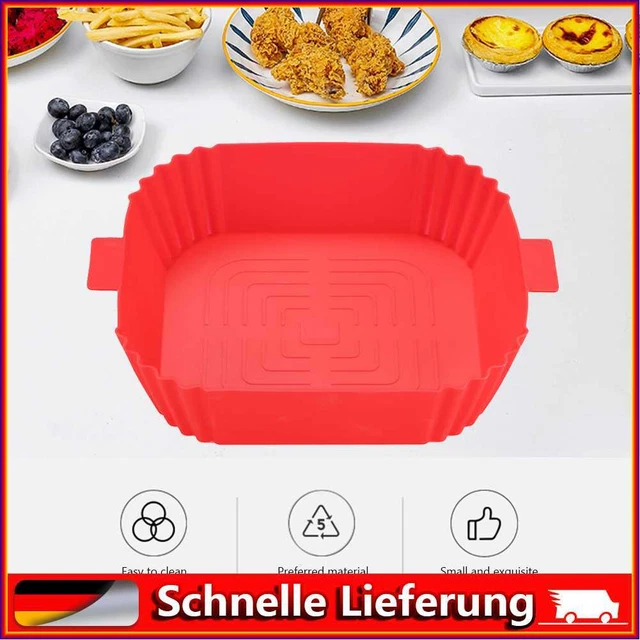 Olla freidora de aire de silicona impermeable antiadherente para horno de cocina doméstica cocina vaporizadora