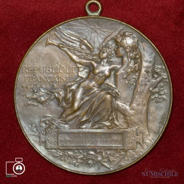 France Universal Exposition - Paris 1889. Bronze Art Medal by Bottee, 63mm 99gr