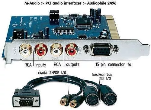 M-Audio Delta Audiophile 2496 Rev. B Soundkarte PCI - intern -