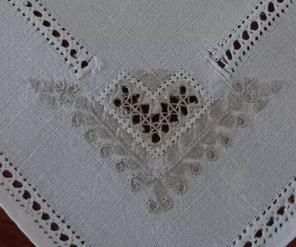 Vintage Placemats Table Runner Napkins Needle Lace Italian Embroidery Set