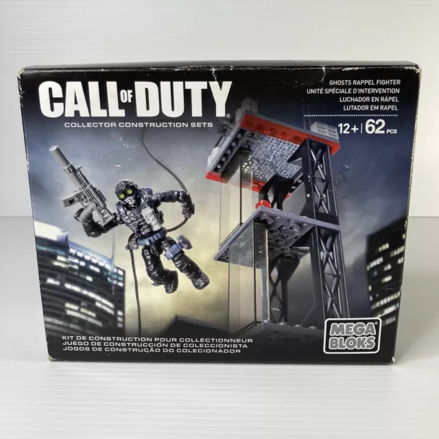 Mega Bloks Call of Duty 06865 Ghosts Rappel Fighter Rare Set New Sealed Box Wear