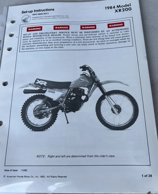 1984 honda xr200 for sale